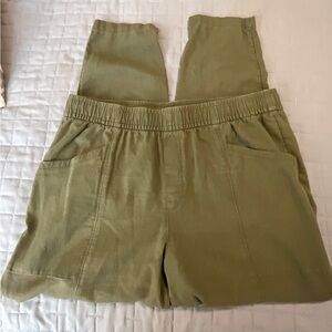Old Navy Olive Women's Ankle Pants-Size Large